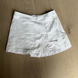 Skort with slit XS white
